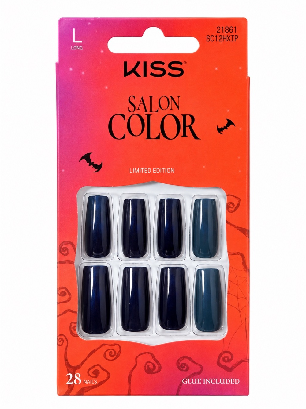KISS Salon Color Navy Press-On Nail Set
